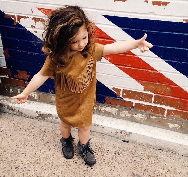 She said she wanted to look like Pocahontas today.