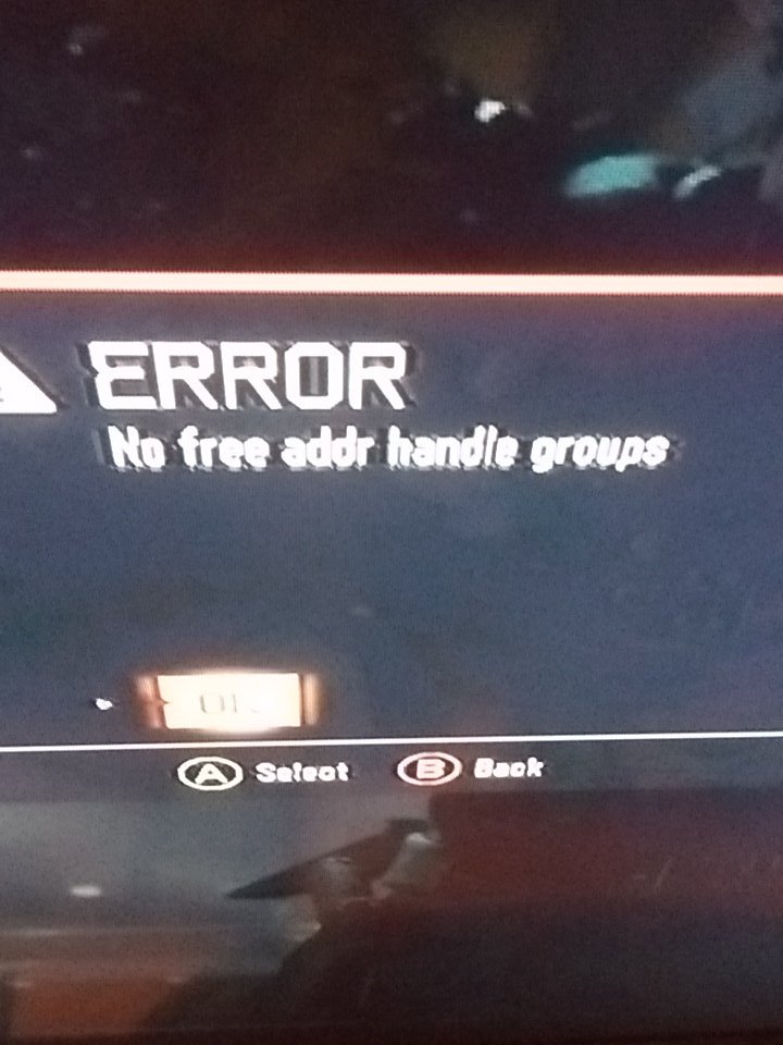 no free addr handle
