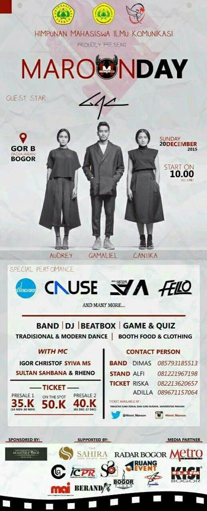 HIMNI (Himpunan Mahasiswa Ilmu Komunikasi) Preset : MAROON DAY 🎂🎉🎈