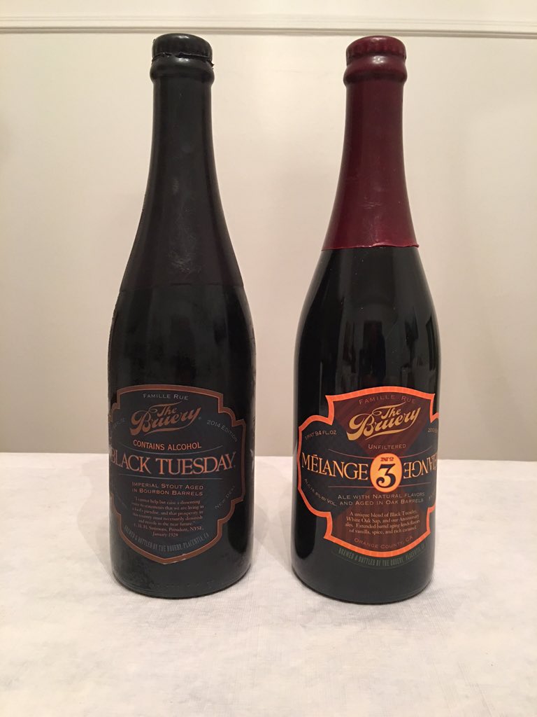 richardcave's tweet photo. The indomitable tradition of Thanksgiving big beers. @TheBruery @KenWeaver https://t.co/15HYTrzjQo