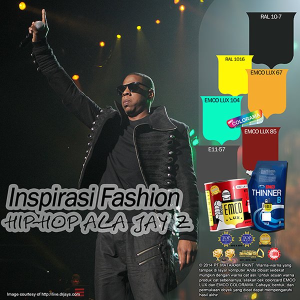 Bintang-bintang hip hop bermunculan salah satunya Jay Z. #EMCOPaint