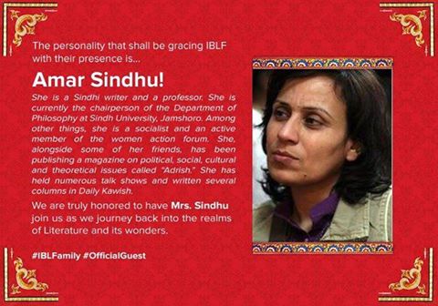 IBLF15's tweet photo. OPEN FOR OUTSIDERS.

Our guests for the Chaikhana (IBLF Edition)

Amar Sindhu (Khanabadosh Writers's Cafe') https://t.co/1N3Pnuu95L