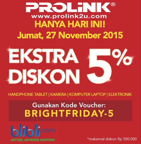 Prolinkindo's tweet photo. #BrightFriday bersama @bliblidotcom #PIC2001WE #ipcamera diskon 50% buruan guys https://t.co/7Zeq3MPqkA #Prolink https://t.co/Rr8WI23itg