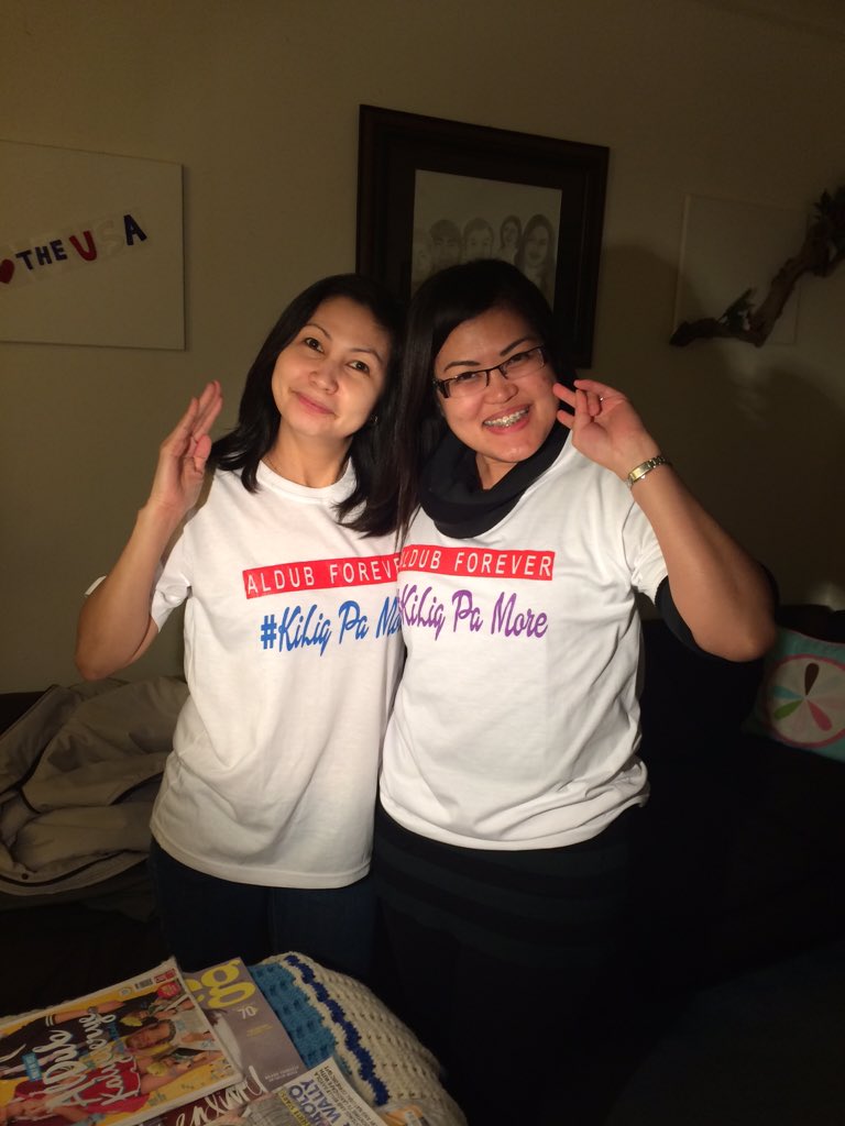 alona_victolero's tweet photo. @mainedcm @aldenrichards02 #ALDUBDontGiveUpOnUs Mother&Daughter,mga hindi masyadong addict. #virginiachapter https://t.co/vC19W0O90E
