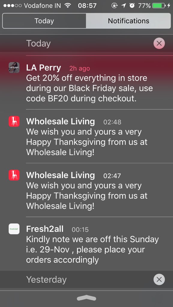 Nameet's tweet photo. That's wonderful feeling when my notifications tab is full with messages from apps built by our team #ApptuseWorks https://t.co/tIGwbd65t5