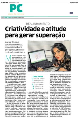 usinadacomunic's tweet photo. A leader coach Cíntia Souza dá dicas para vencer desafios cotidianos! Confira:  #clientenamídia https://t.co/KC5PyDBVQl