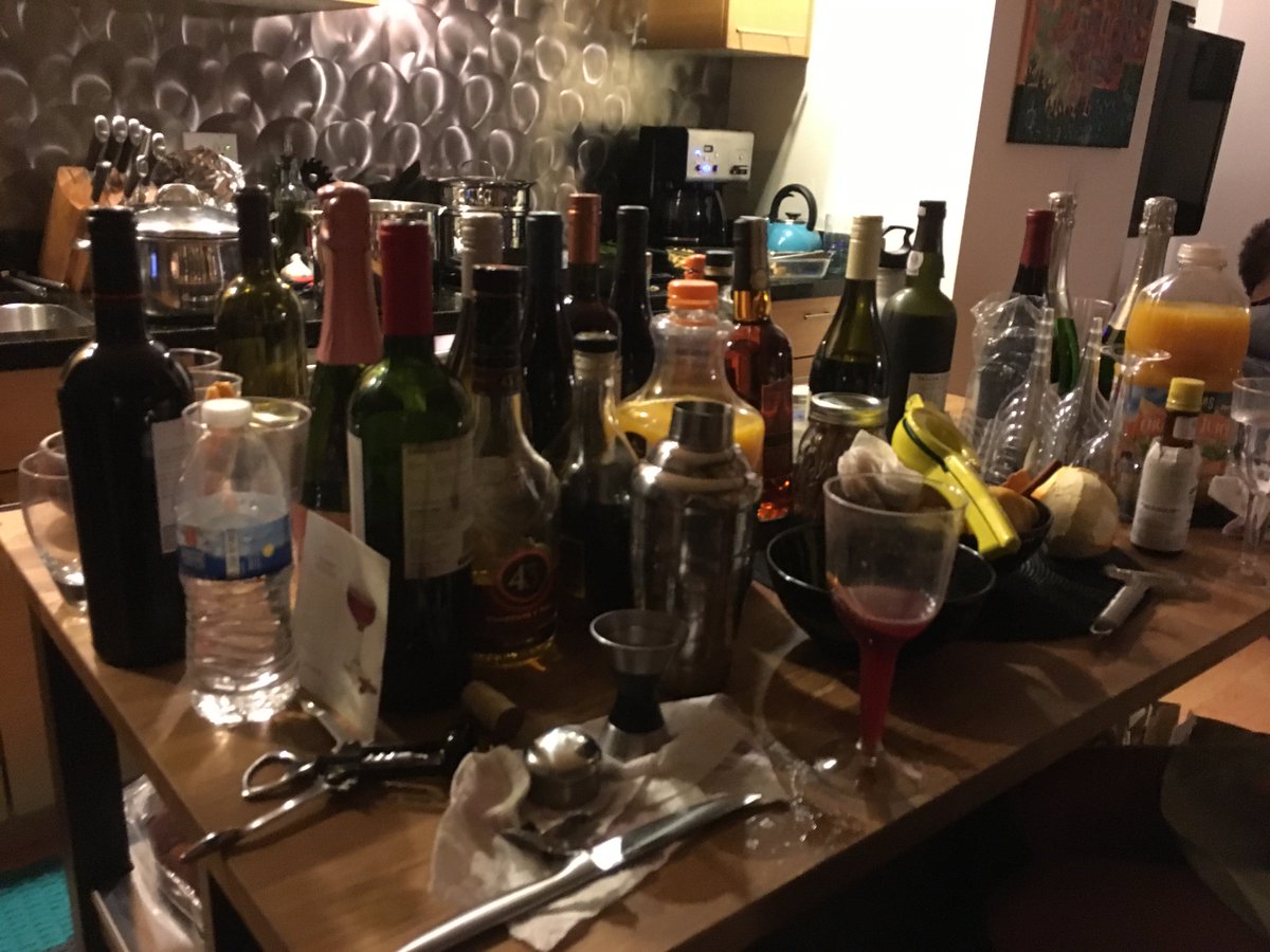 this is what happens when everyone didnt want to only bring one bottle