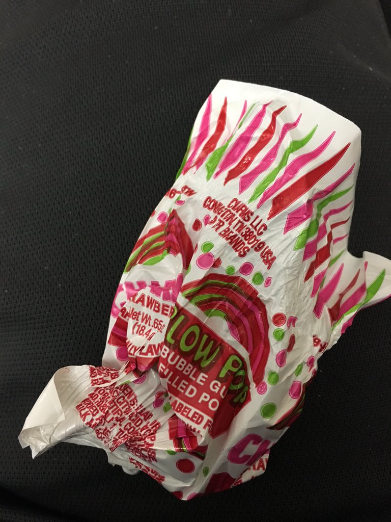 I just blew a balloon. So weird.