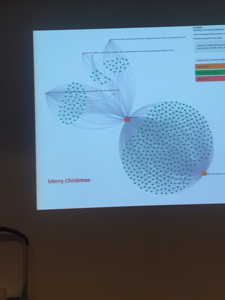 NicolaCLaurent's tweet image. .@ausnarkie showing Christmas pudding visualisation #visualisationchallenge #digitalhumanities (ping @peter_tonoli)