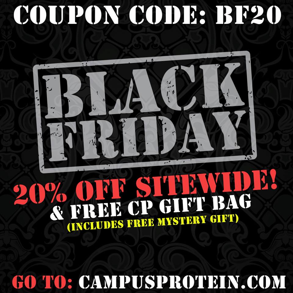 CP_ilstu's tweet image. Black Friday Deals Are Live!
20% OFF SITEWIDE!
FREE SHIRTS! FREE BAGS!
FREE GIFTS! AND MORE!
campusprotein.com/#_l_2b