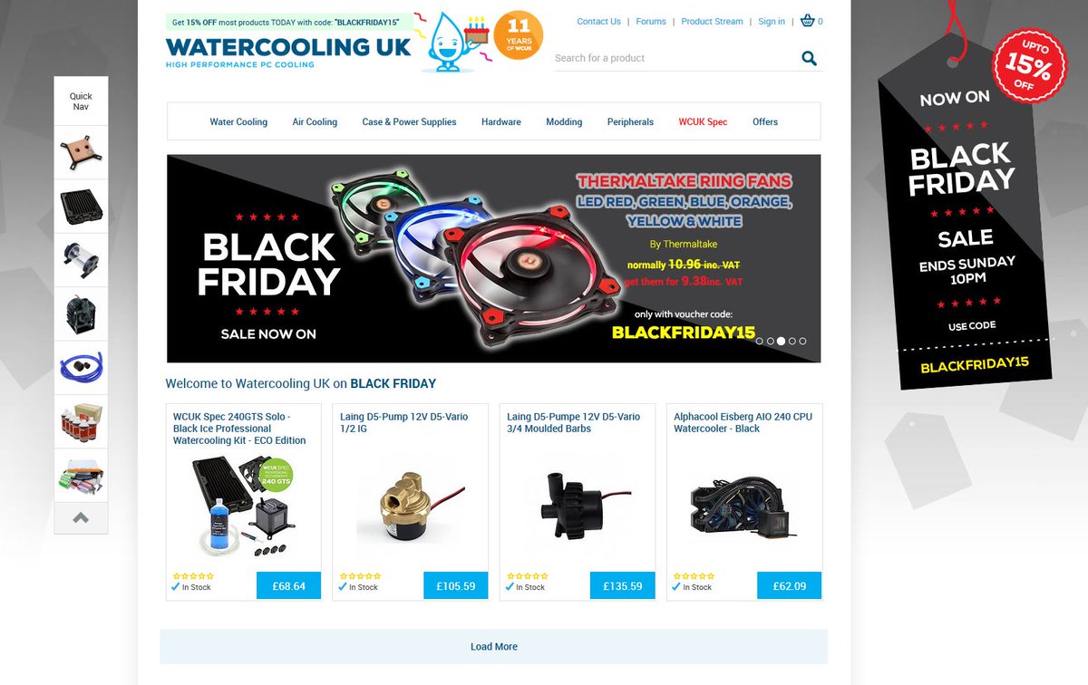 instantcart's tweet photo. Its #BlackFriday Checkout @watercoolinguk who are on for another text book #ecommerce sales event. https://t.co/WfmYoZSURB