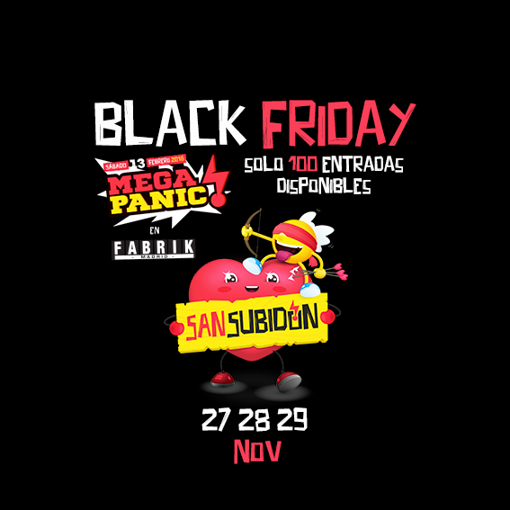 ¡TODO EL FINDE para pillar tu entrada a 18€ + 3 COPAZOS! sansubidon.com  #FelizSanSubidon #BlackFriday
