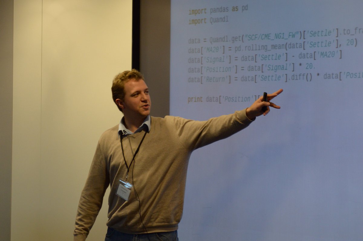 CQFInstitute's tweet image. Our first talk of the day comes from Dr. James Munro of AHL on Quant Strategies. #PythonQuantsConf