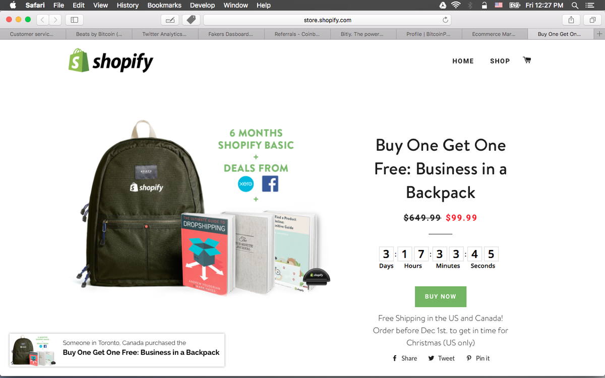 pincoiny's tweet photo. Buy One Get One Free: Business in a Backpack. Only $99 #FreeBitcoin #BlackFriday https://t.co/5GgLWrXY9a https://t.co/Jg2Sf808tb