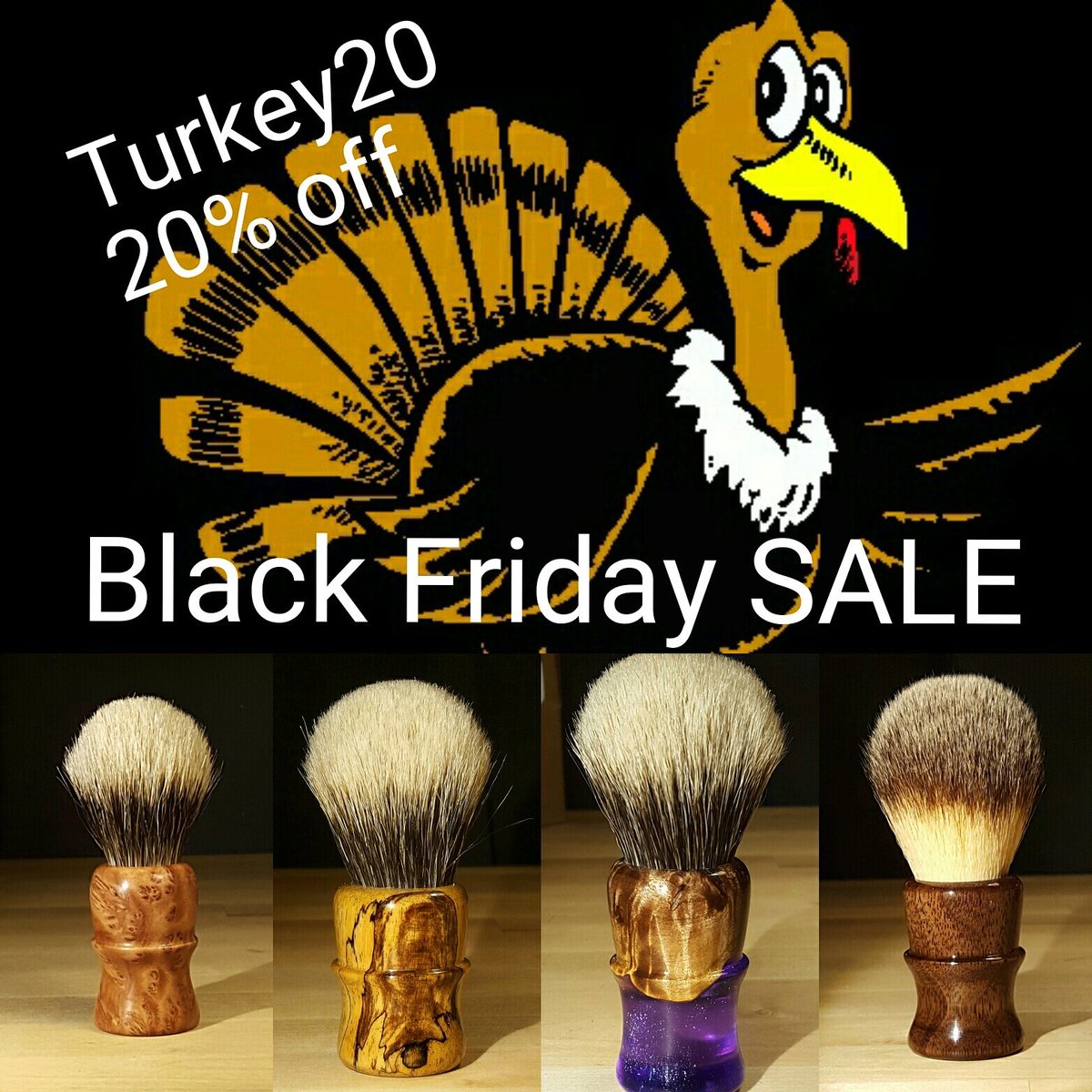Enjoy 20% off at manhandledwoodshop.com for #blackfriday #wetshaving #shaving