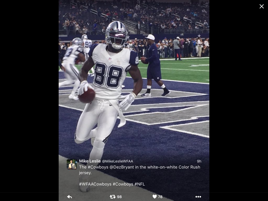 dez bryant color rush jersey