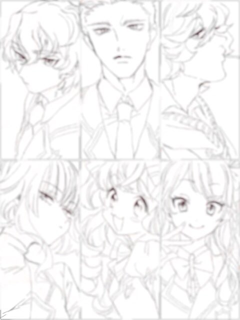 ガッハッハ下書きできたからぼやかしあっぷっぷ 