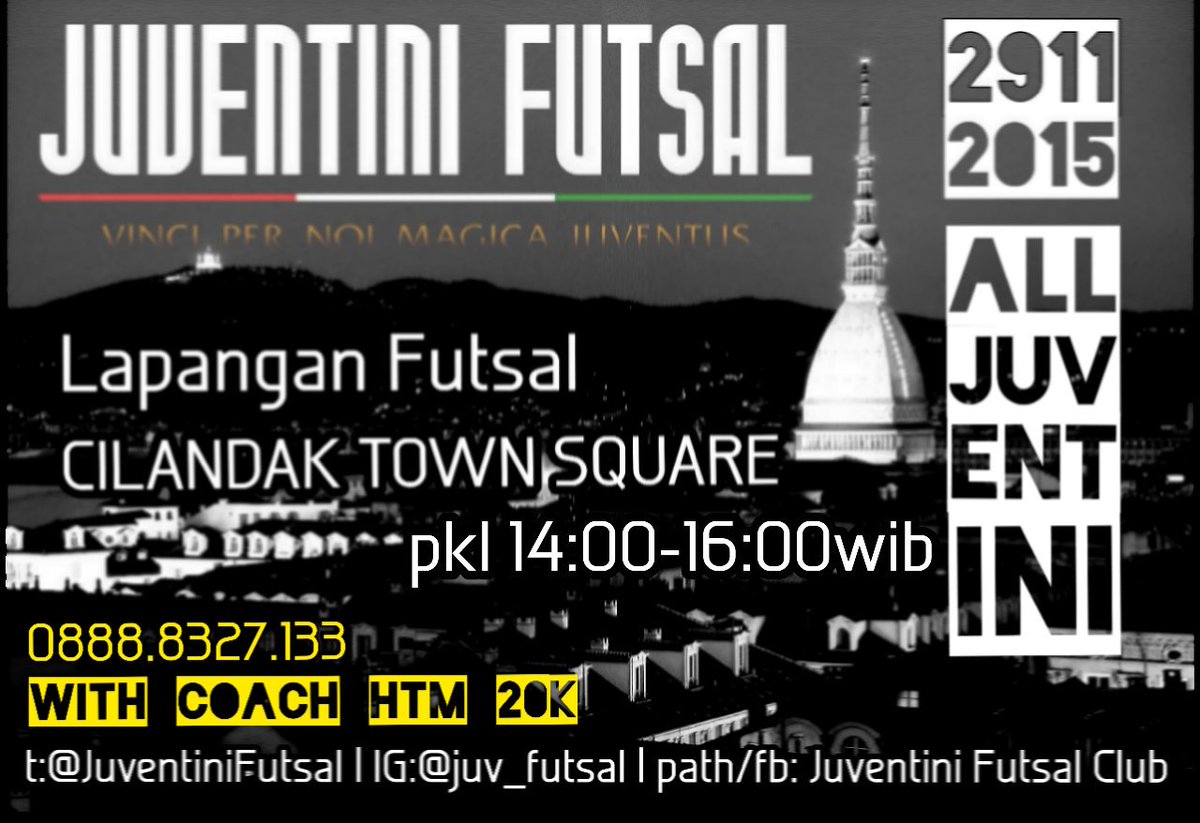 JuventiniFutsal's tweet photo. Jadwal futsal minggu besok nih, ayo gabung dr segala komunitas Juventini boleh...kali aja ketemu jodoh 😚😚😚 https://t.co/kW5lxmcbHA