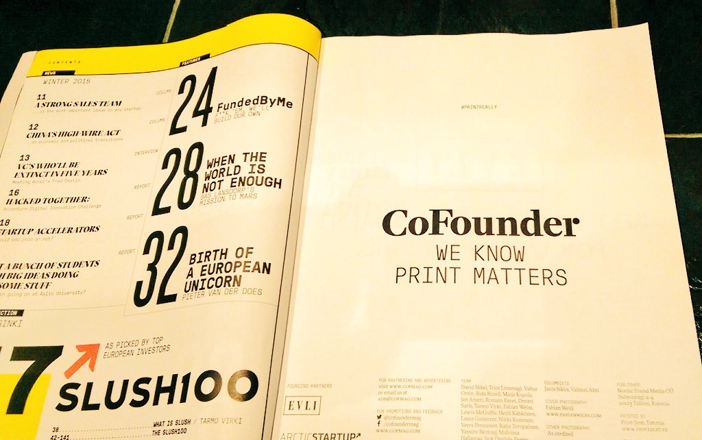willstone_uk's tweet photo. Love the focus on #print by @cofoundermag #printreally #inkonpaper @UPM_Papers #startups #magazines https://t.co/wOvy1JIBmO