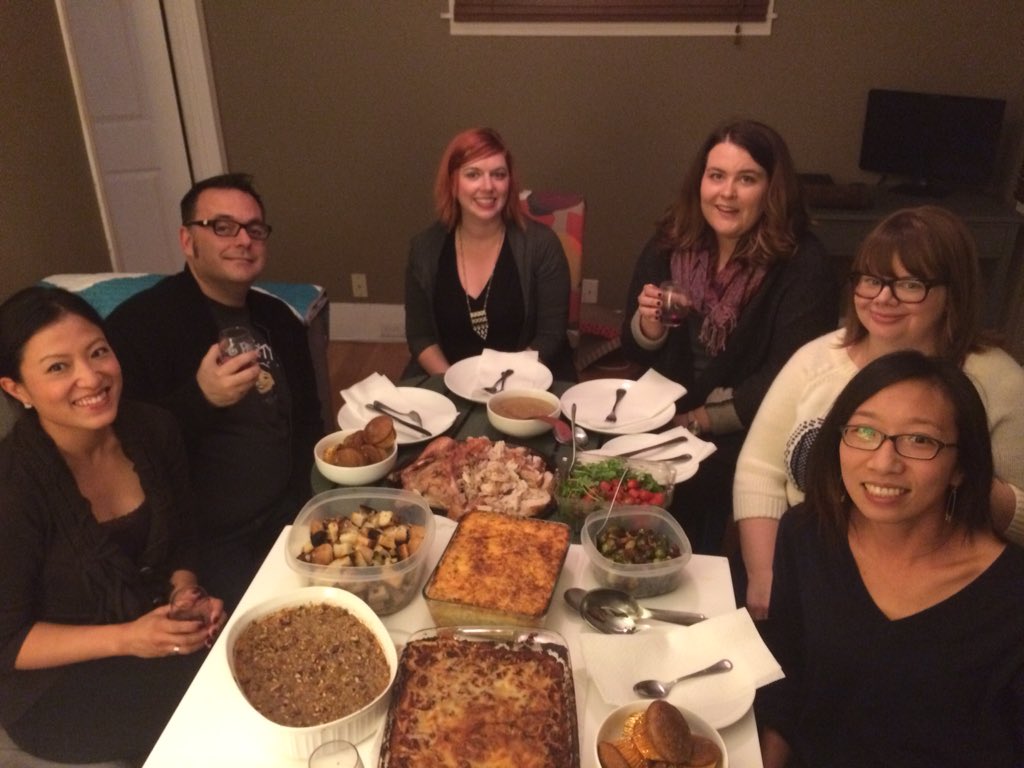 KaylaCagan's tweet photo. Dinner with Friends. #TGives https://t.co/hIc4FdBCoq