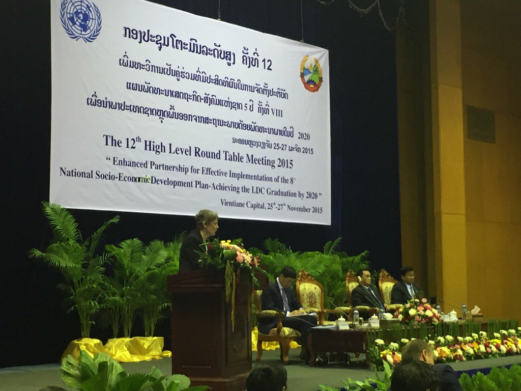 DerekaPieper's tweet photo. Text of @HelenClarkUNDP 's speech at #RTM2015 is here: https://t.co/XC6BCNxHXF @UNDP @HaoliangXu @UNDPLaoPDR https://t.co/LuvYv5KGi5