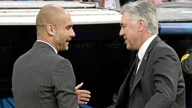marca's tweet photo. Guardiola se marchará al City y Ancelotti será su relevo en el Bayern https://t.co/ZdMizBCiVm https://t.co/aRYAFVdEZm