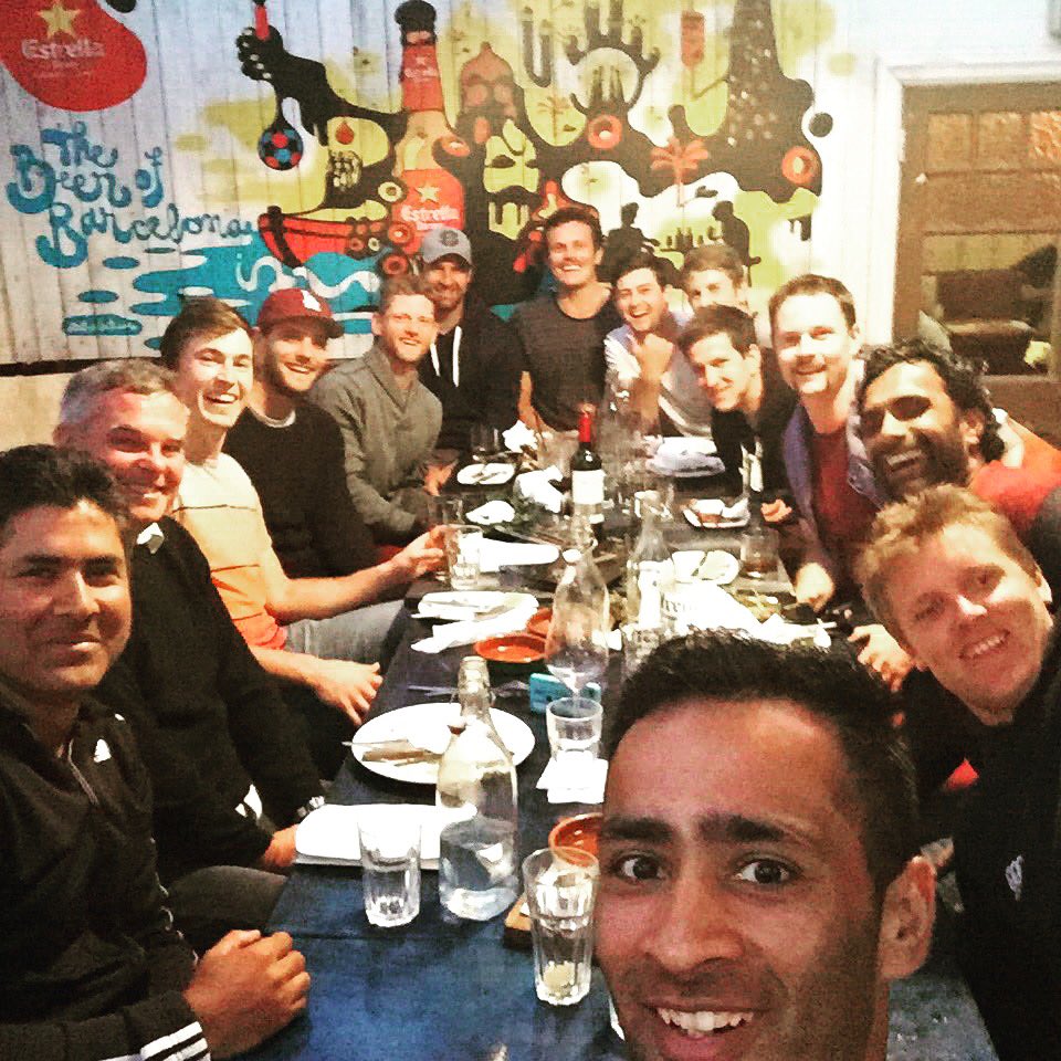 Mitch_Savage's tweet photo. Team dinner with these lads #Auckland #Argentinianbbq #meat #greatchat #averagechat #terriblechat https://t.co/Zxl1NXlgQb