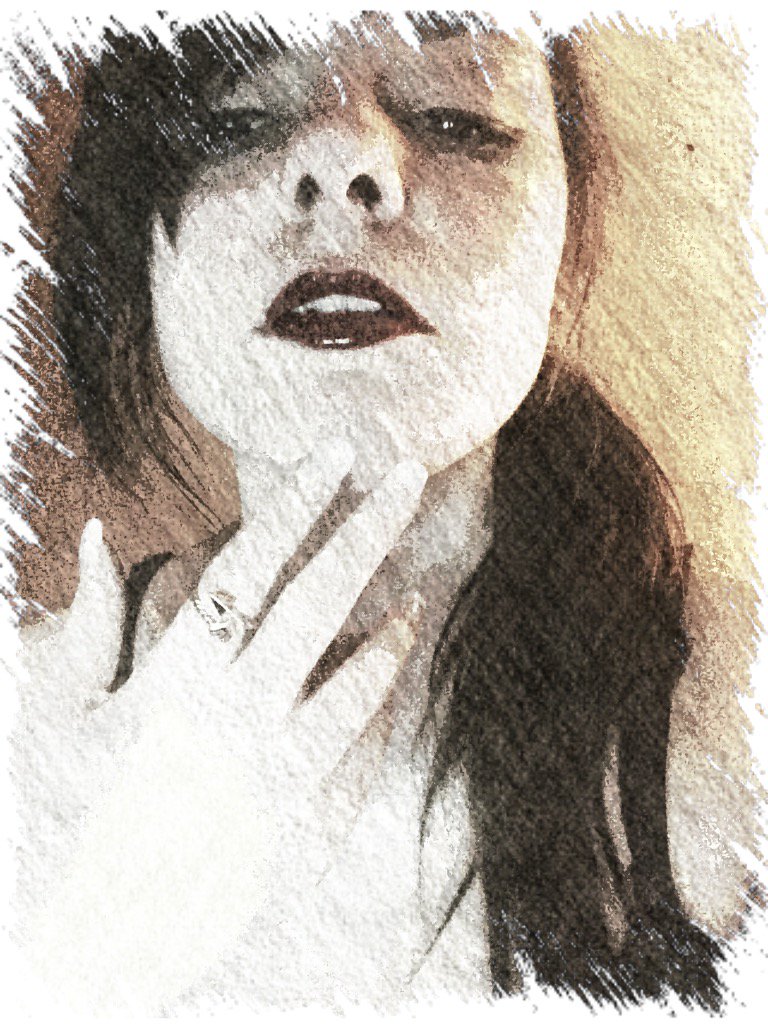 SonyaH_1993's tweet photo. You are the trouble i'm in #twinbed #inyoureyes #troubleimin #sketch #redlips #dark https://t.co/PISbObwiyG
