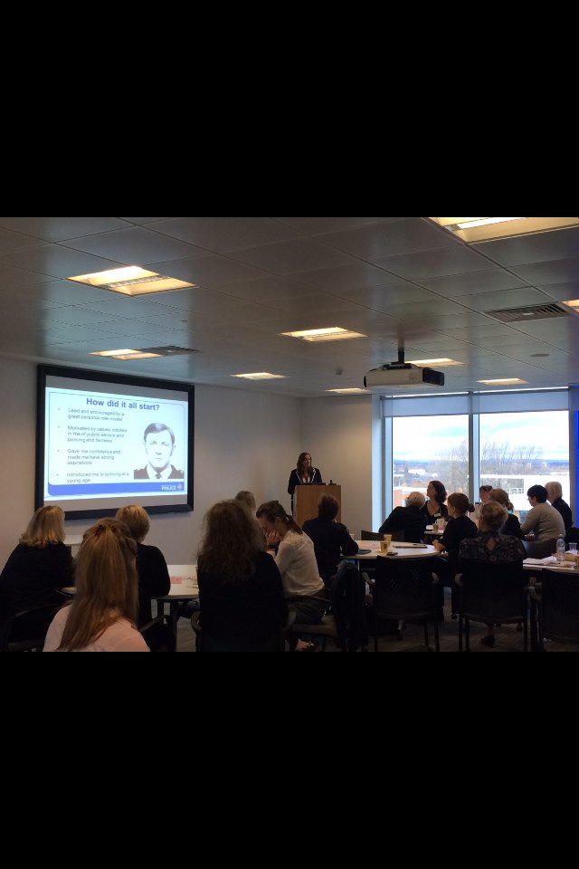 GMPAWP's tweet photo. @LightLady100 talking about being a senior female in @gmpolice @GMPAWP #100WIP https://t.co/hQTQohPwfK