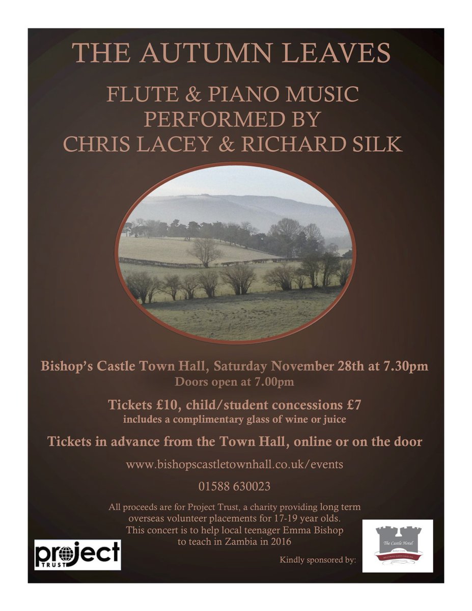 CommunitiesCan's tweet photo. FUNDRAISING Concert @BCTownHall @EmmaBishop97 #Zambia @ProjectTrustUK placement pl support if you can #shropshire https://t.co/Jbtk3yVgCe