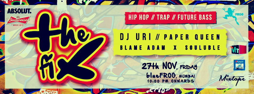 Tonight <a href="/theblueFROG/">blue FROG</a> #Mumbai 
The Fix Ft. <a href="/DJUriHQ/">DJ URI</a> <a href="/djpaperqueen1/">Paper Queen♛</a> <a href="/AdamMalvi/">Adam Jai Malvi</a> #souluble!
#hiphop #Trap #futurebass
