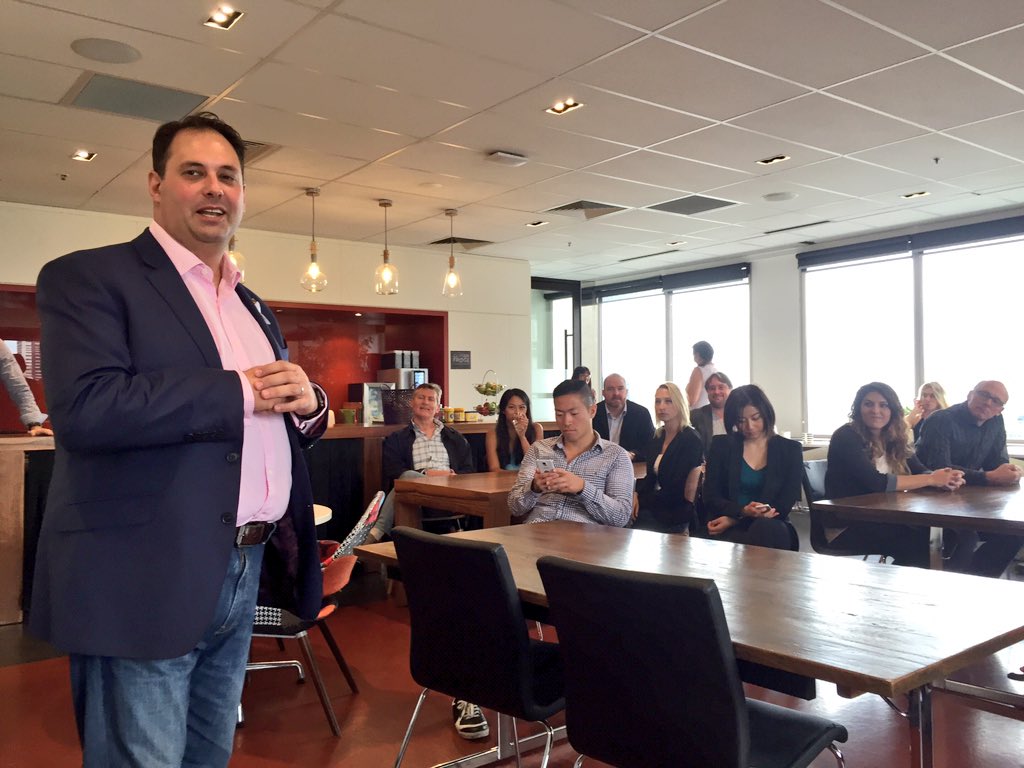philipdalidakis's tweet photo. After a massive day w/ #LaunchVic &amp; visiting the ecosystem it was great to open #HSCodeFest  @theheraldsun #SpringSt https://t.co/nAXygwR6aP