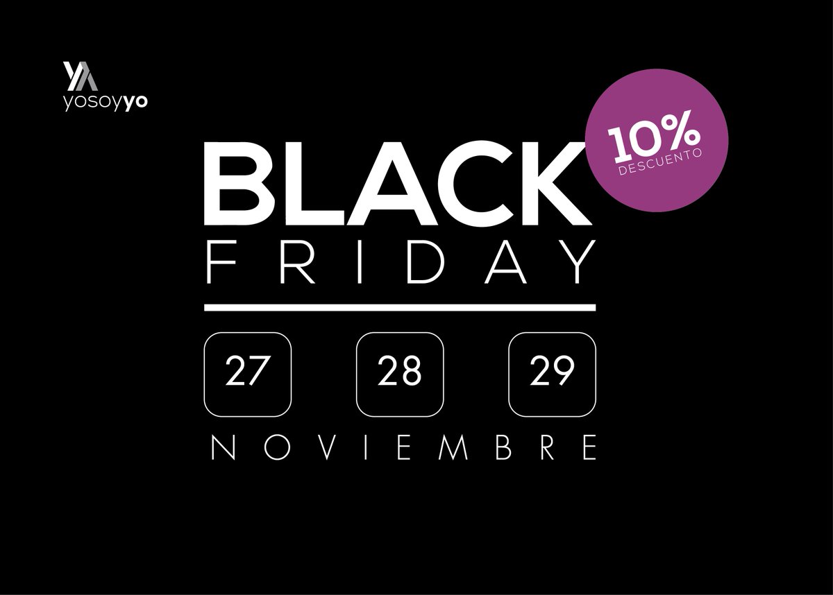 YosoyyoAlmeria's tweet photo. Nosotras nos adherimos al #BlackFriday con un 10% de descuento para quienes hagan un encargo estos días #yosoyo https://t.co/4QH1sQTdDF
