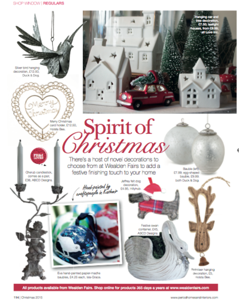 Lucky us to have two of our fab products in Spirit of Christmas article this month! #GetItBeforeItGoes