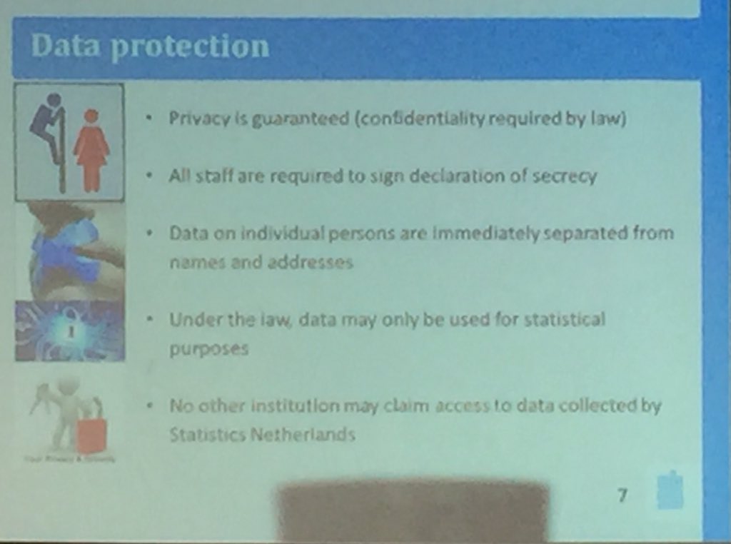 #EUROSAI #OpenData Workshop with <a href="/DennisRamondt/">Dennis Ramondt</a> from <a href="/statisticscbs/">CBS.nl Statistics Netherlands</a> #Statistics NL: how #DataProtection is ensured: