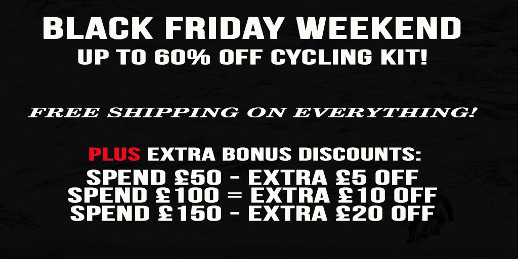 PedalandCo's tweet photo. Up to 60% OFF Cycling Kit this Black Friday Weekend. Plus Free Shipping! Shop now at https://t.co/tZL4XOp5oJ ! https://t.co/truoOejyV2