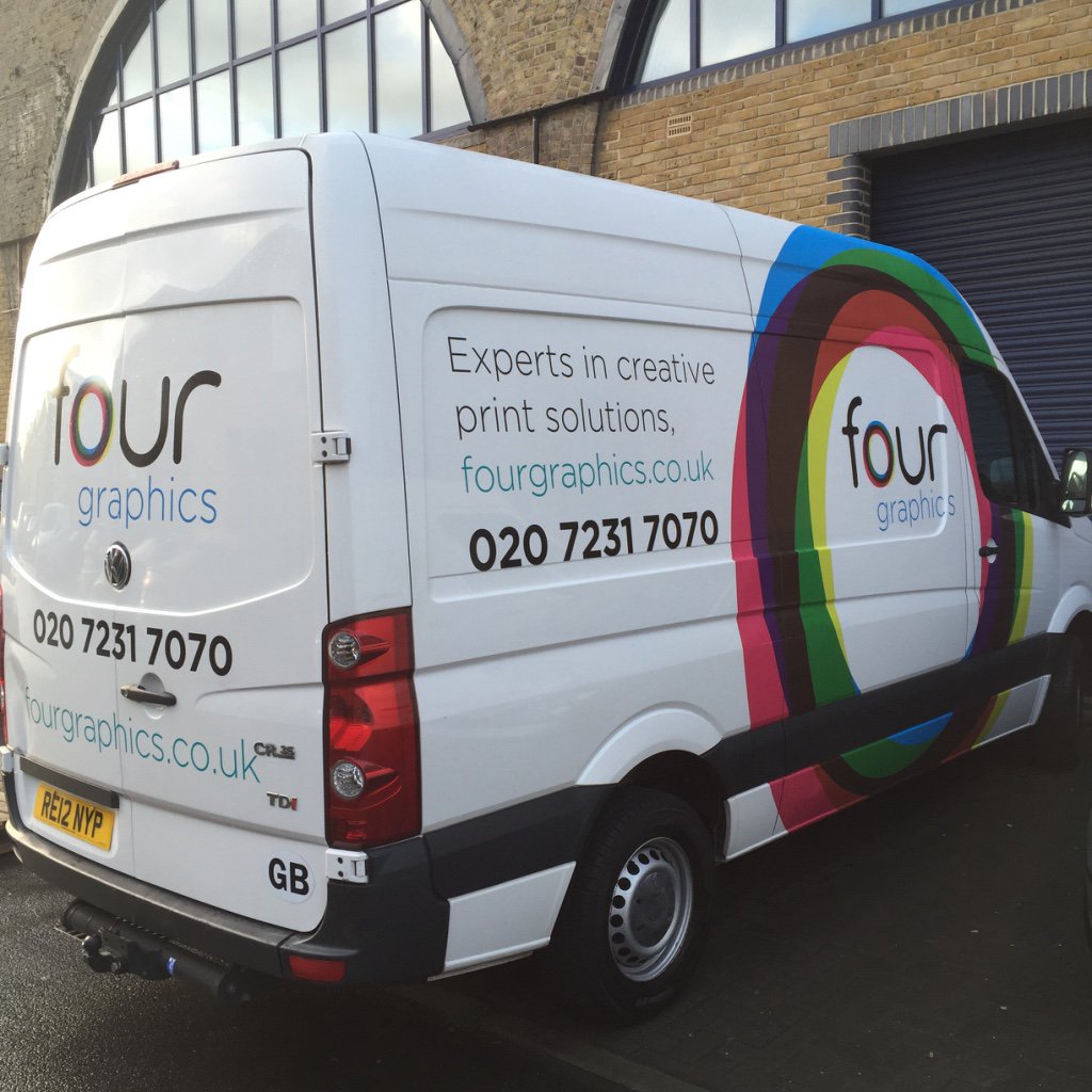 fourgraphics's tweet image. Look out for our new four graphics vans... you can't miss them! #fourgraphics #london #experts #creativeprint