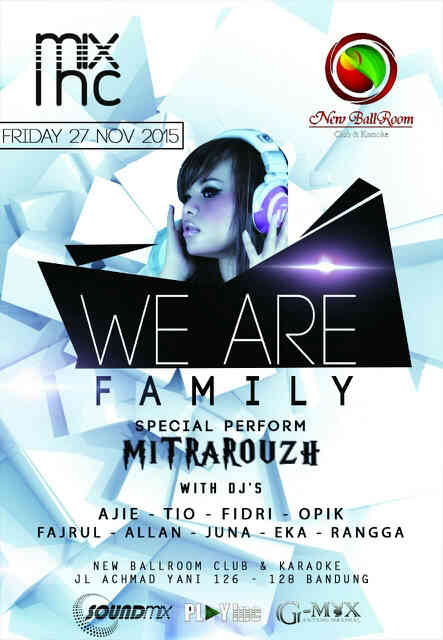 ghaa_ockta's tweet photo. Tonight "WE ARE FAMILY" @NewBallRoom Ahmadyani Street No.126-128 Bandung.. See u there party people.. https://t.co/Hyfcbu2Il1