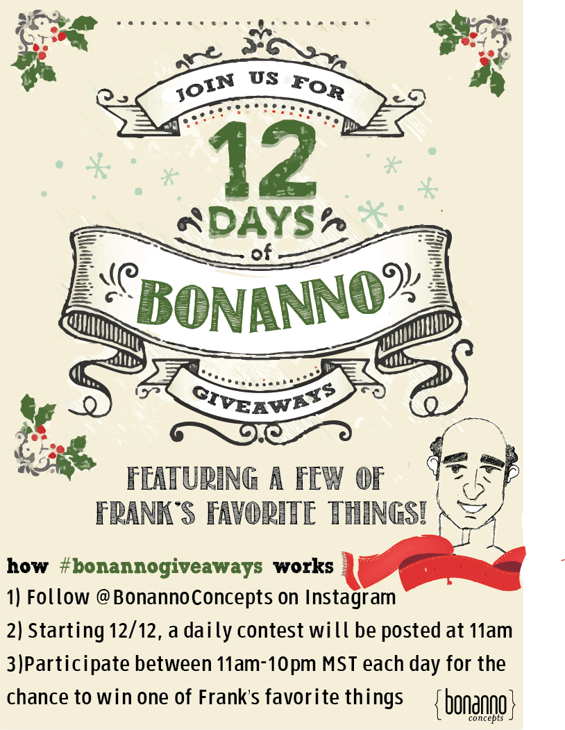 WednesdayPieDen's tweet photo. We are giving away some awesome prizes 12/12-12/23. Follow @BonannoConcepts Instagram for details. https://t.co/Ymtg7SV9P6