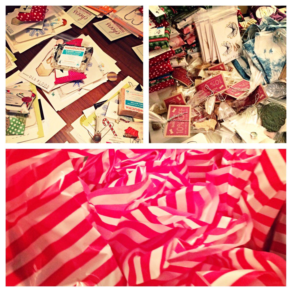 All the goodie bags are packed for Crafty Balboa Holiday tomorrow! 11th and Moore, 11am to 5pm!