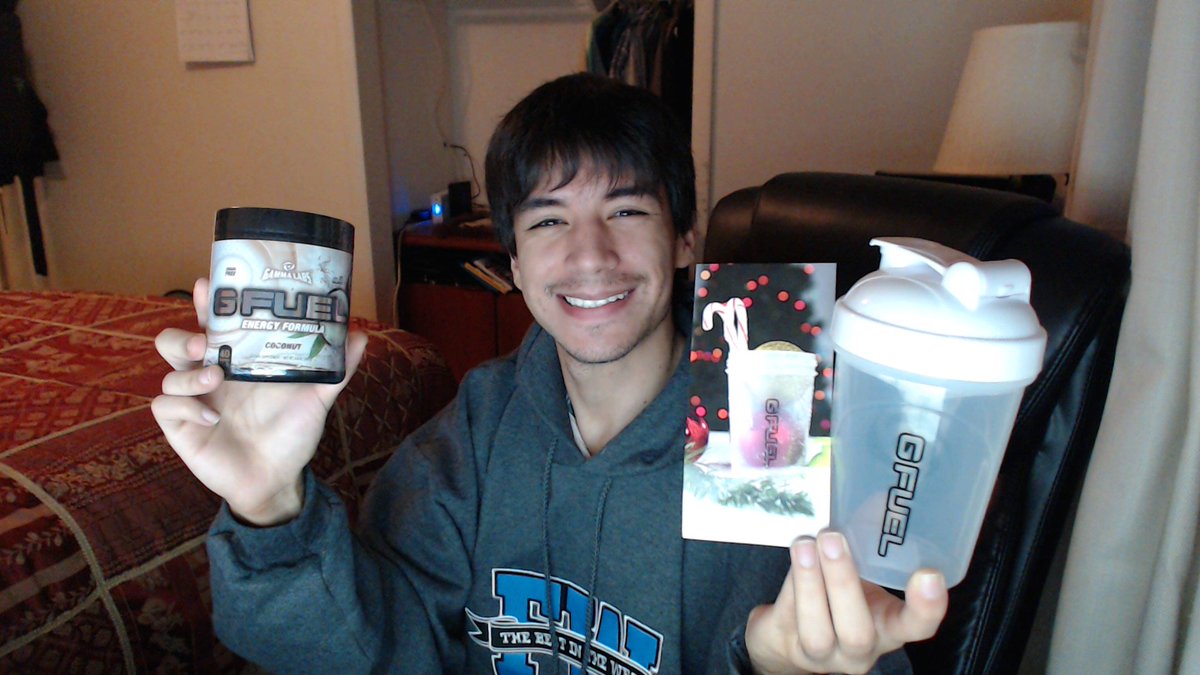 The new flavor came in today! Thank you <a href="/GFuelEnergy/">G FUEL®</a> <a href="/GammaGamers/">GFUEL GAMING 👾🎮</a> for the refuel on GFUEL!! :D #GFUELCoconut