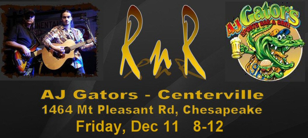 RnR_Duo's tweet photo. @RnR_Duo at #AJGatorsCenterville in #Chesapeake tonight. Come on out if you know the way. https://t.co/vW6FPJGT0v