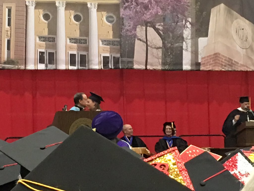 PSUArt's tweet photo. What is happening now? Dept. of Art students are graduating!!! Congrats!!!@pittstate #oagaag #psuart https://t.co/WJOCwpvO0m