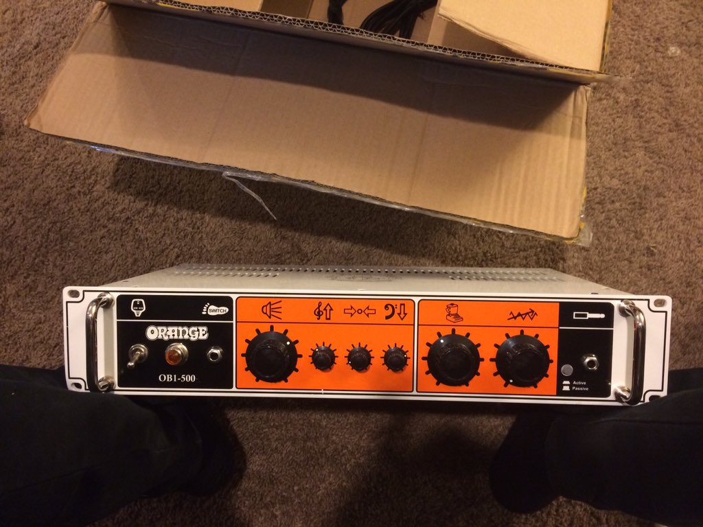 alegenduntold's tweet photo. So @OrangeAmps sent us the new OB1-500 bass amp for us to record and demo. This amp kicks so much ass! Video soon https://t.co/zVEk7jTSlx