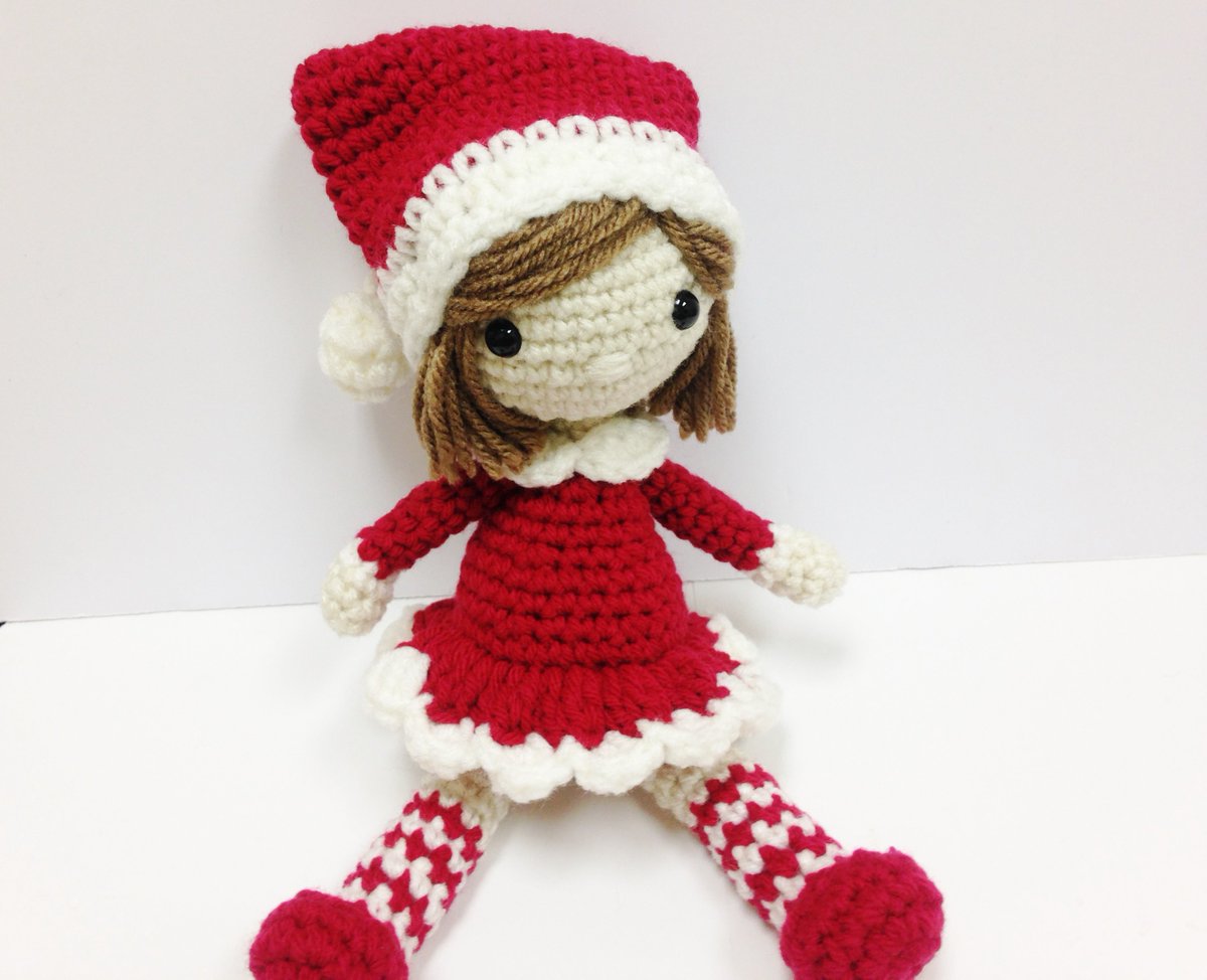 HelloSweetKids's tweet image. Come and See Crochet Christmas Santa Girl Doll at etsy.com/shop/helloswee…