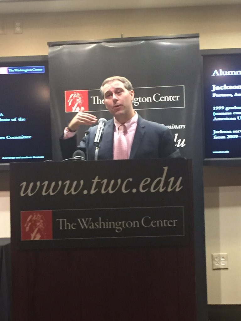 TWCInternships's tweet photo. From the summer of '98 welcome back @jacksondtoof - great to have you at #twcfall15 commencement! https://t.co/p8vmrUOVGj