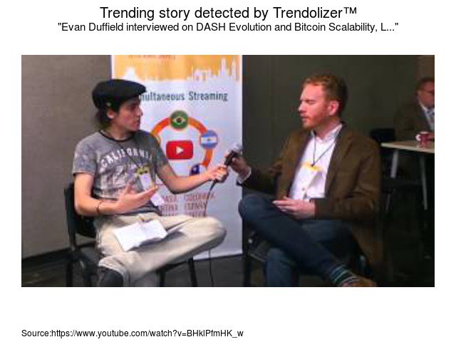 atheistolizer's tweet photo. #EvanDuffield interviewed on DASH Evolution and #BitcoinScalability, Labitconf #API https://t.co/wk7cJTC5Ve https://t.co/zA6agt9Eet