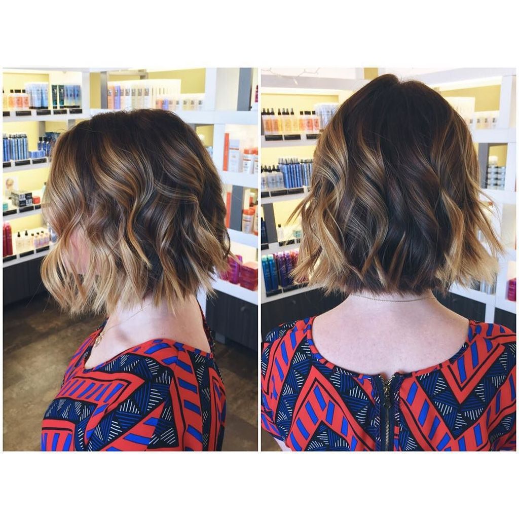 ystrawberryhair's tweet image. Beautiful balayage and cut by Terry Clark at our Fruitville location! @terrydoeshair86 #balayage #razorbob #wellali…