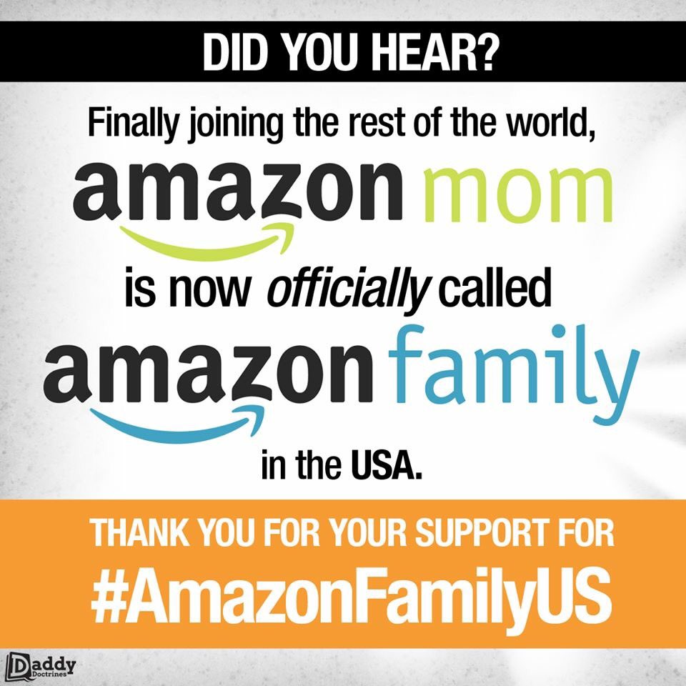 CityDadsGroup's tweet photo. Goodbye "Mom", it's finally called "Amazon Family" #Dads4Oren #AmazonFamilyUS @homeanduncool https://t.co/KiVrI5mrkm https://t.co/4VpuxrZXpf