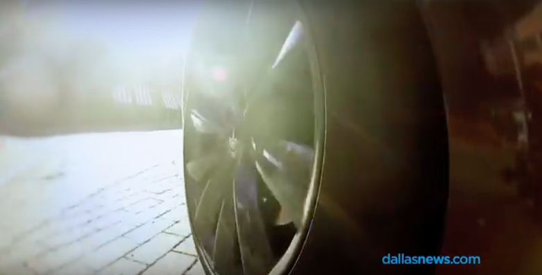 Tesla's tweet photo. Future emerges on Dallas streets as @dallasnews test ‘drives’ Tesla’s new Autopilot system https://t.co/rI5JnUWplm https://t.co/xp6qUD0ydV